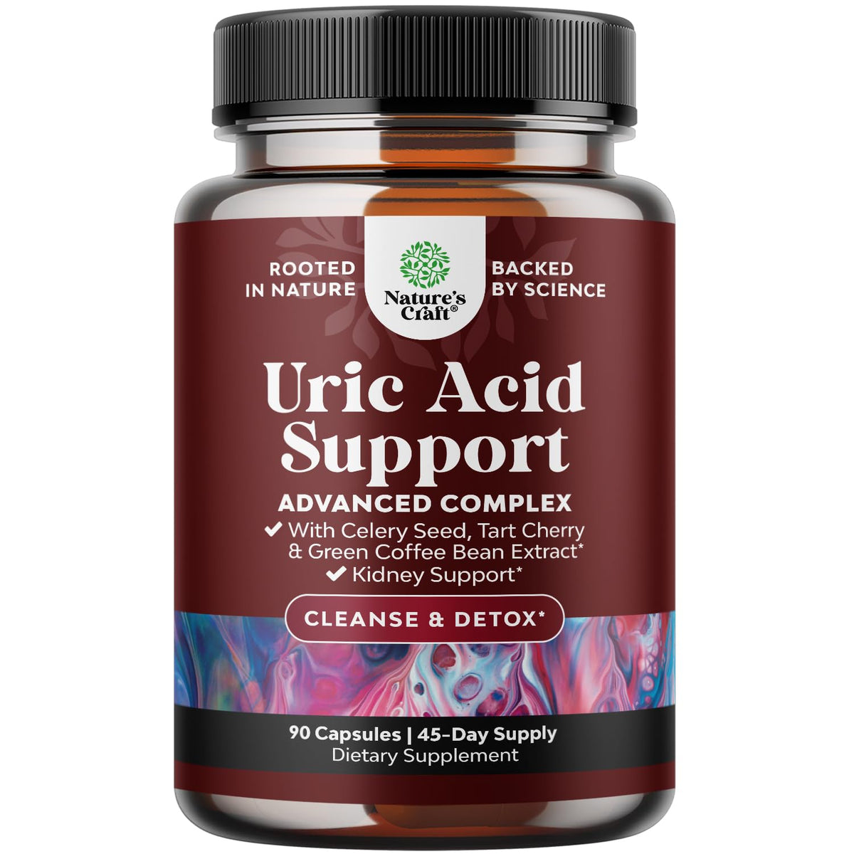 Natures Craft green coffee bean extract bottle supports daily detox
