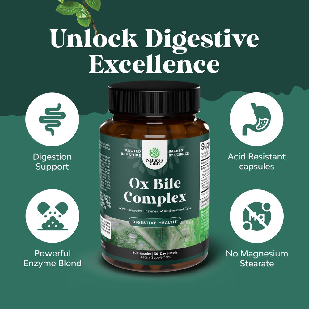 Natures Craft Gut health focus bottle communicates digestibility and balance