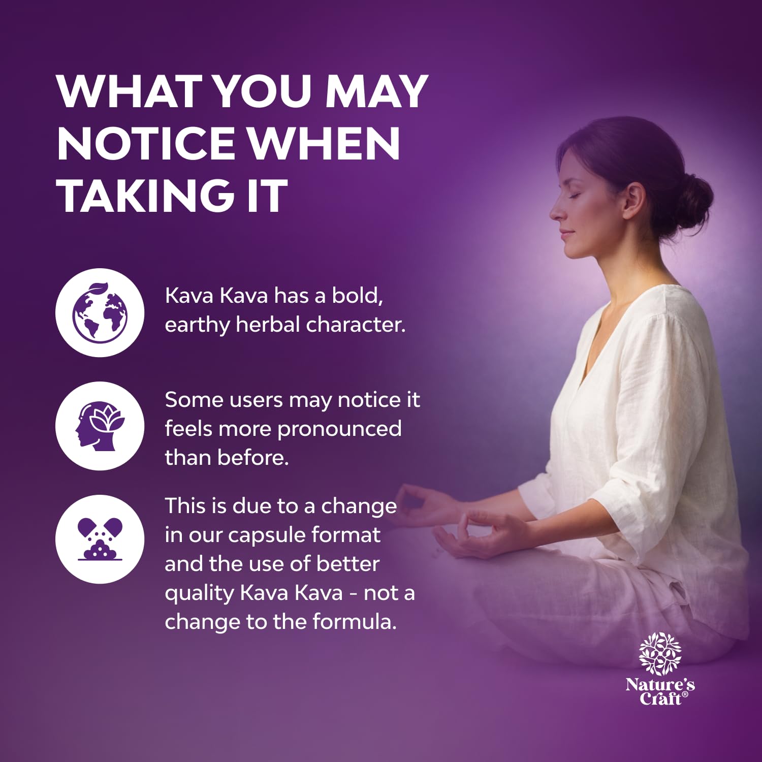 Natures Craft bottle and 60-count label to suggest daily mood support.