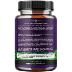 Natures Craft capsules being poured for quick daily stress relief.