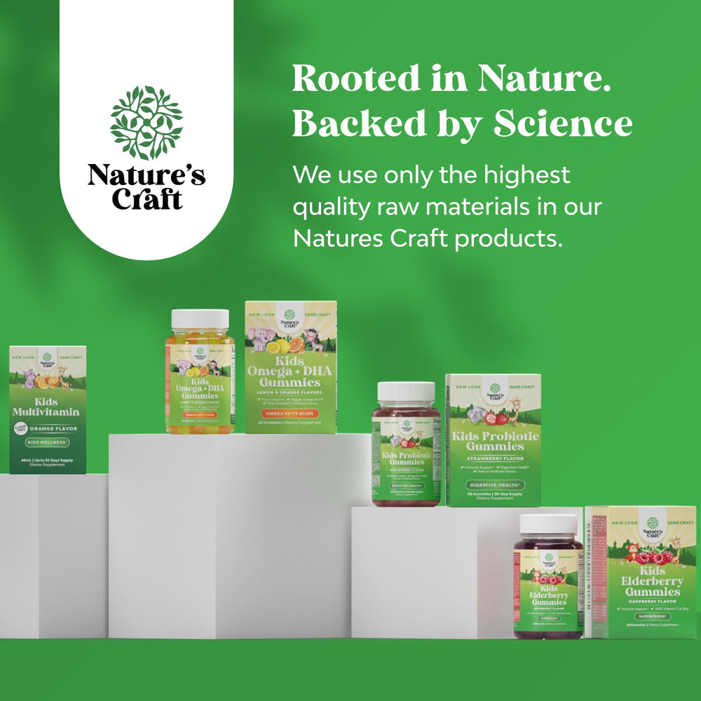 Natures Craft Digestive health plate with gummies hints everyday wellness
