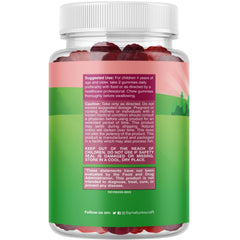 Natures Craft Kids Prebiotic Fiber Gummies closeup shows chewy texture and flavor