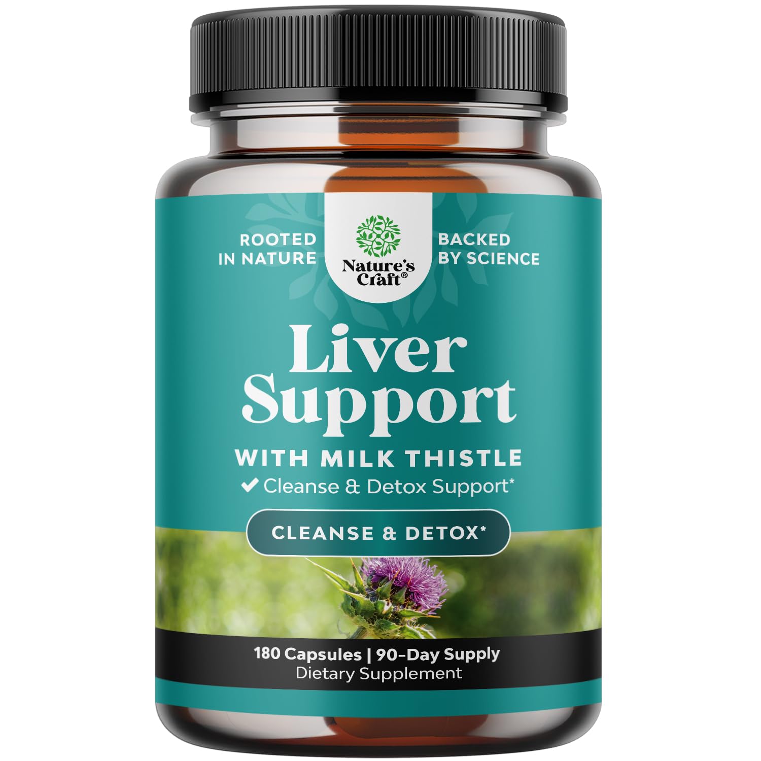 Natures Craft Liver Cleanse bottle with capsules for daily liver support.