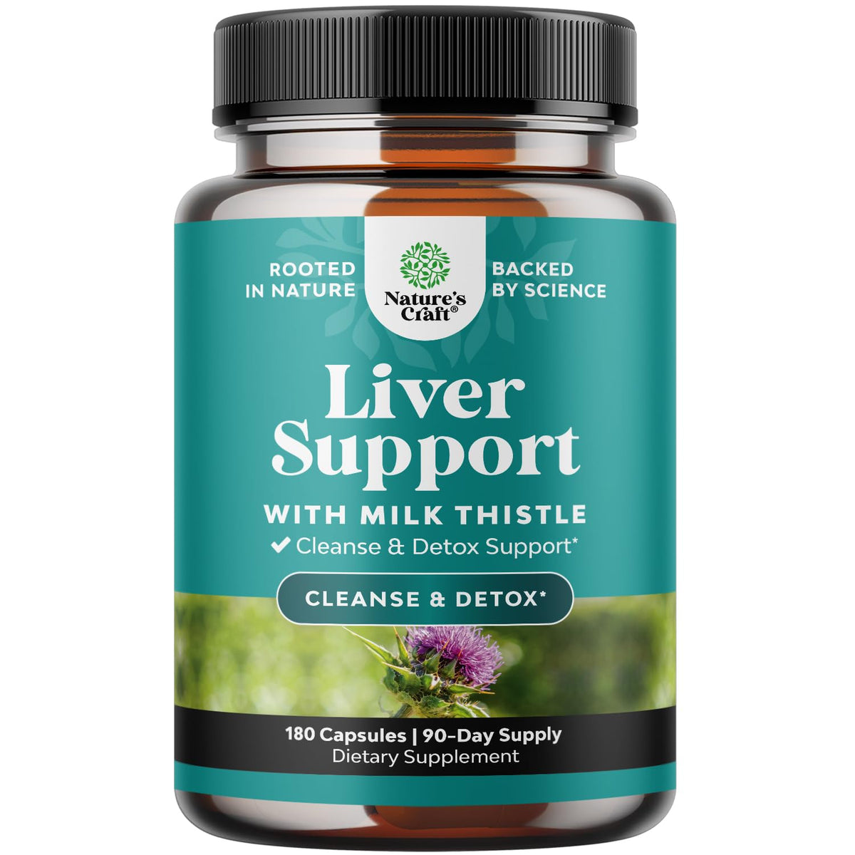 Natures Craft Liver Cleanse bottle with capsules for daily liver support.