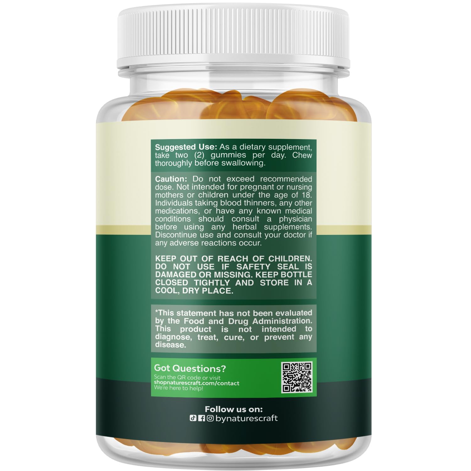 Natures Craft Liver Detox Gummies with artichoke extract emphasize natural cleansing.