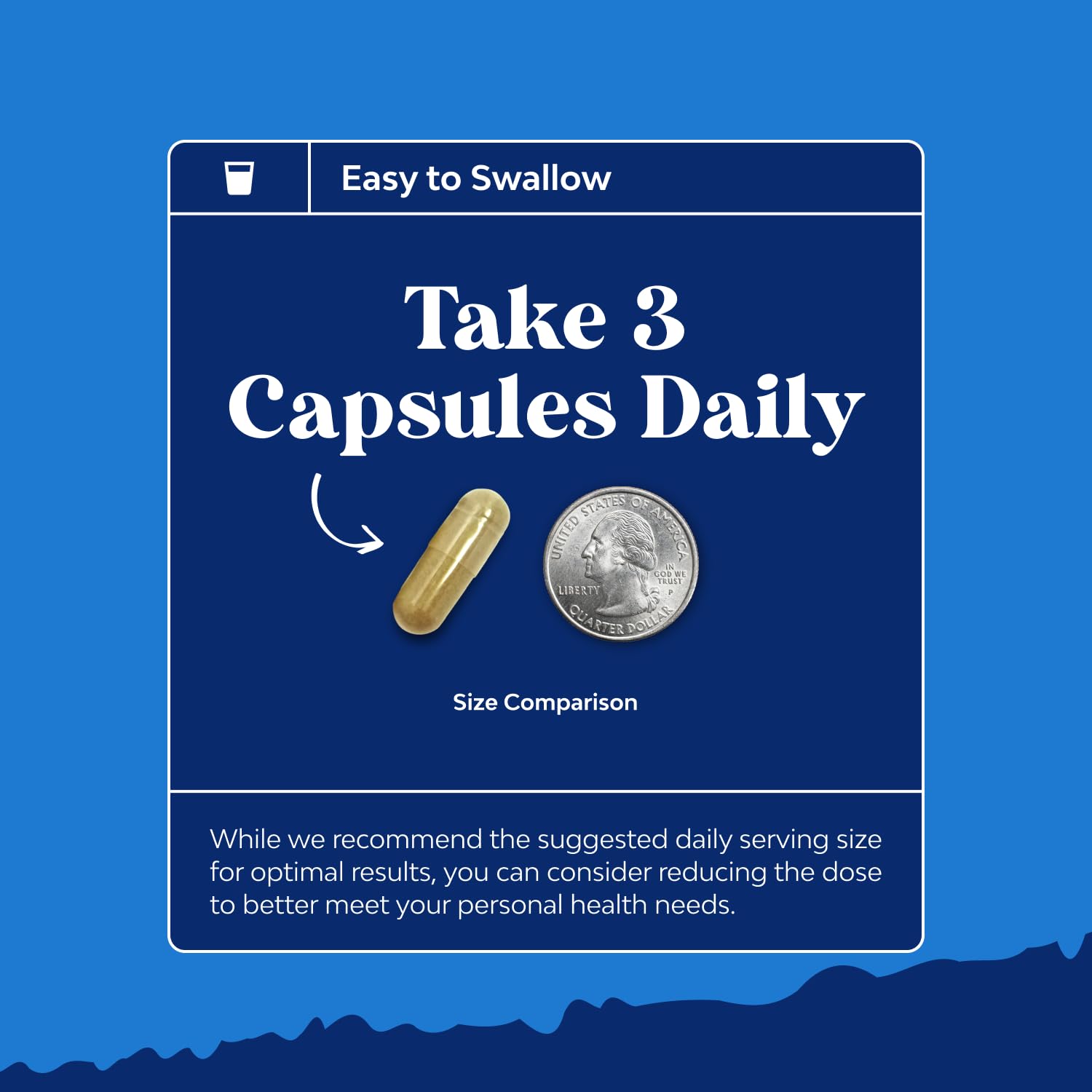 Capsules close-up revealing texture for easy swallowing.