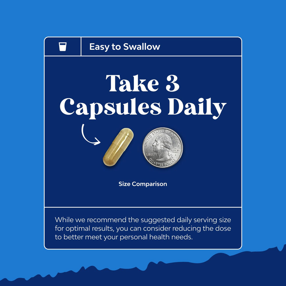 Capsules close-up revealing texture for easy swallowing.