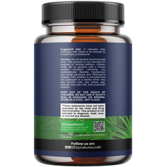 Natures Craft Prostate capsules in hand demonstrating easy daily supplementation.