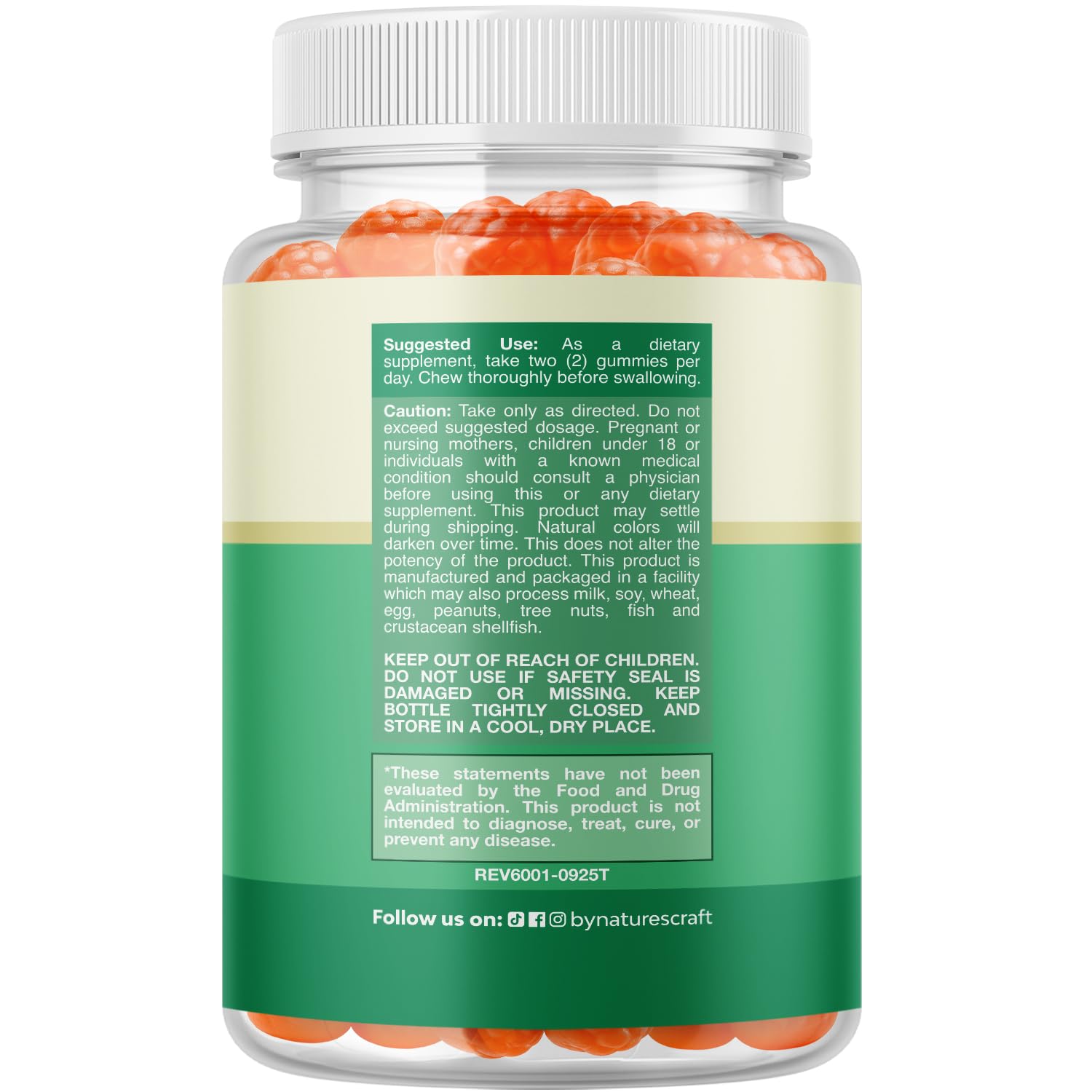 Natures Craft Teen Multivitamin Gummies closeup shows chewy texture for steady energy.