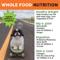 Simply Raw rehydration process with water and rehydrated mix