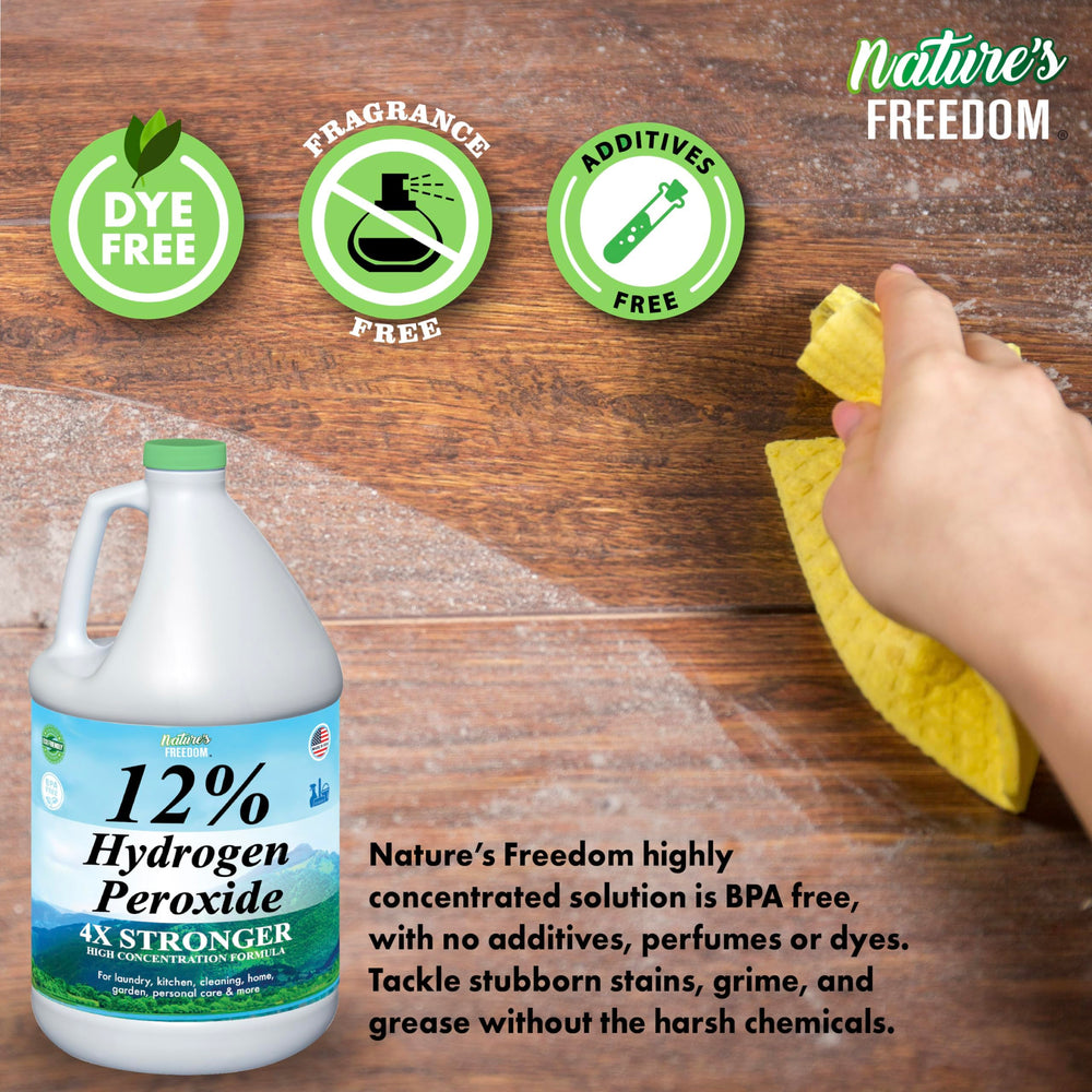 Nature's Freedom Made-in-USA label emphasizing manufacturing quality.