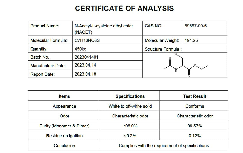 Nature's Fusions GlyNAC-ET dosage panel on packaging highlighting capsules