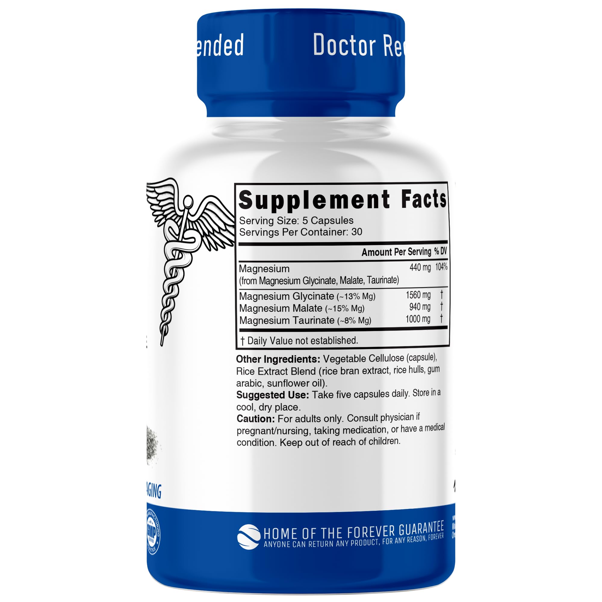 Nature's Fusions Nutri Triple Magnesium Complex capsules designed for quick absorption and daily muscle support.