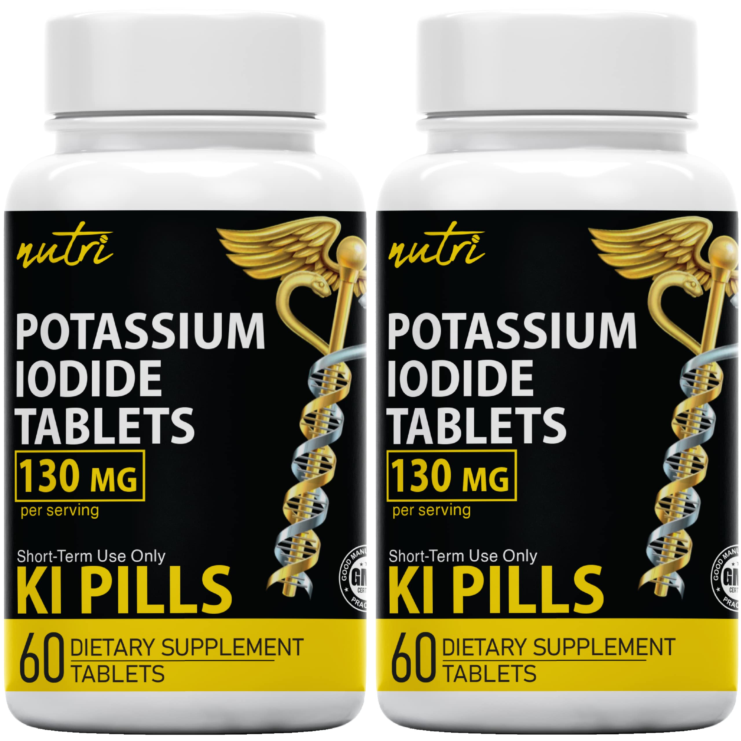 Nature's Fusions potassium iodide tablets bottle front for emergency preparedness