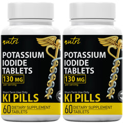 Nature's Fusions potassium iodide tablets bottle front for emergency preparedness