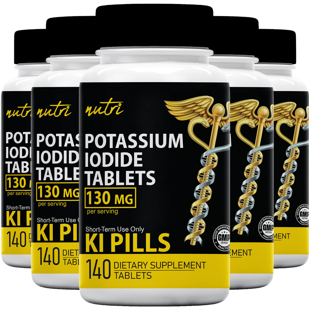 Nature's Fusions potassium iodide tablets bottle front for short-term iodine support