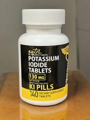 Nature's Fusions KI tablets showing child dosage of one tablet.