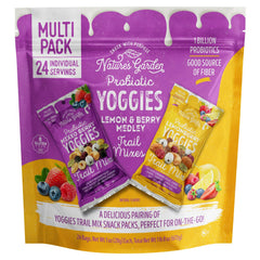 Nature's Garden Yoggies Lemonberry 1oz pack for on-the-go snacking and balanced energy.