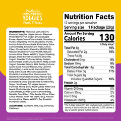 Nature's Garden Yoggies Mixed Berry 1oz pack ideal for kids' lunchboxes.