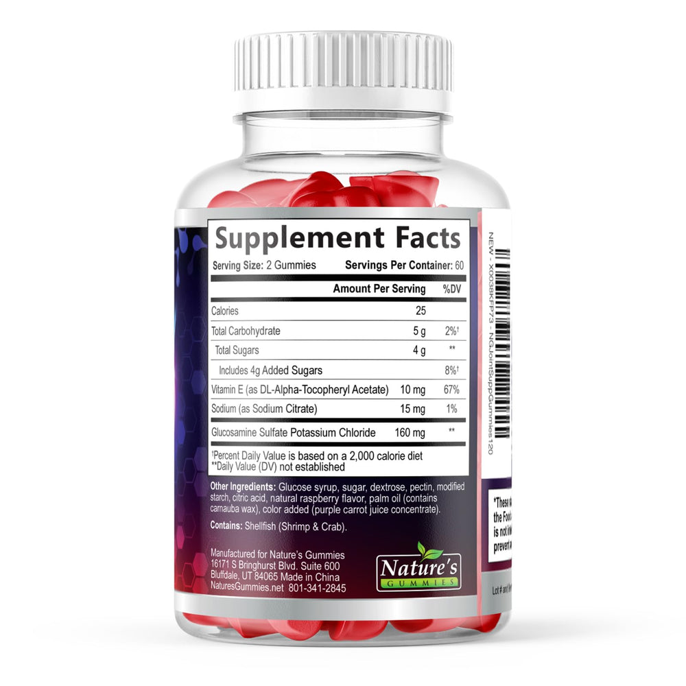Nature's Gummies berry flavor packaging designed for everyday use