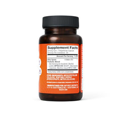 Natures Instincts Ultra Spore Probiotic capsules close-up highlighting spore-forming strains for digestion