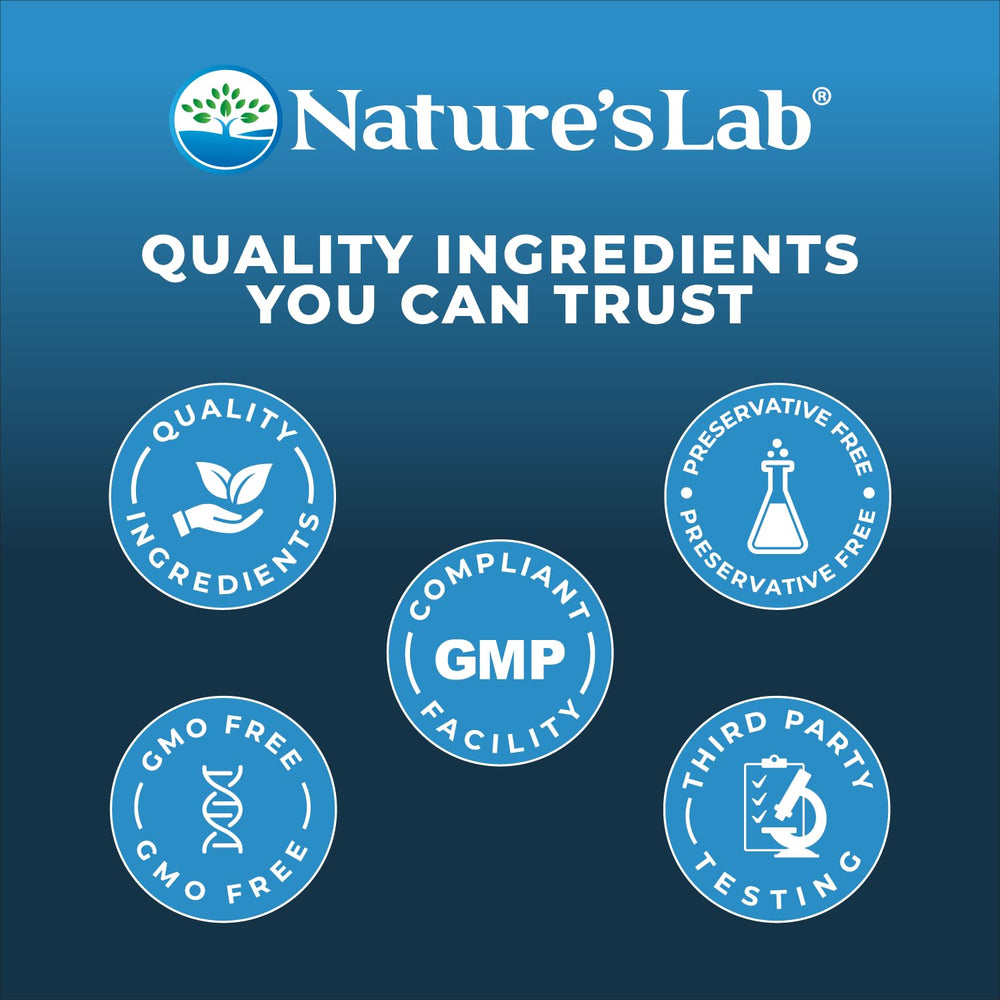 Nature's Lab Gold One Daily cap and label detail for product clarity