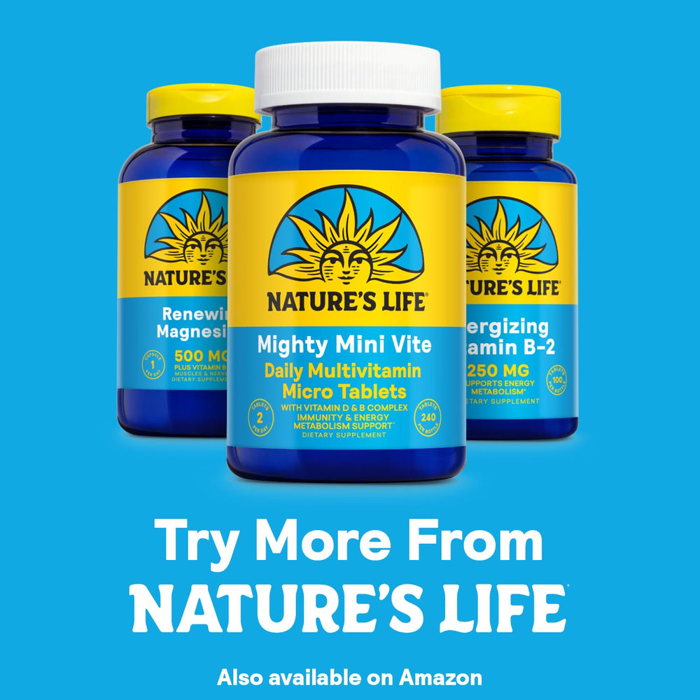 Nature's Life Renewing Magnesium 500 mg planet pledge for environmental commitment