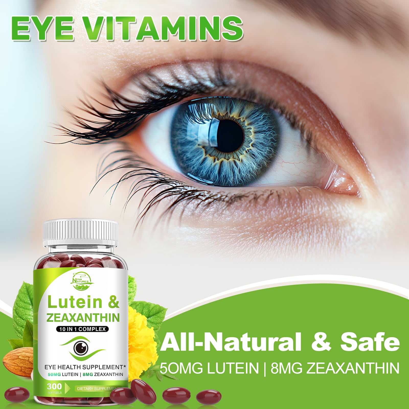 Nature's live daily pill taking routine for sustained eye nourishment.