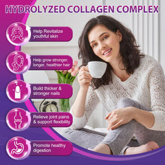 Nature's live bottle highlights grass-fed collagen sourcing for quality.