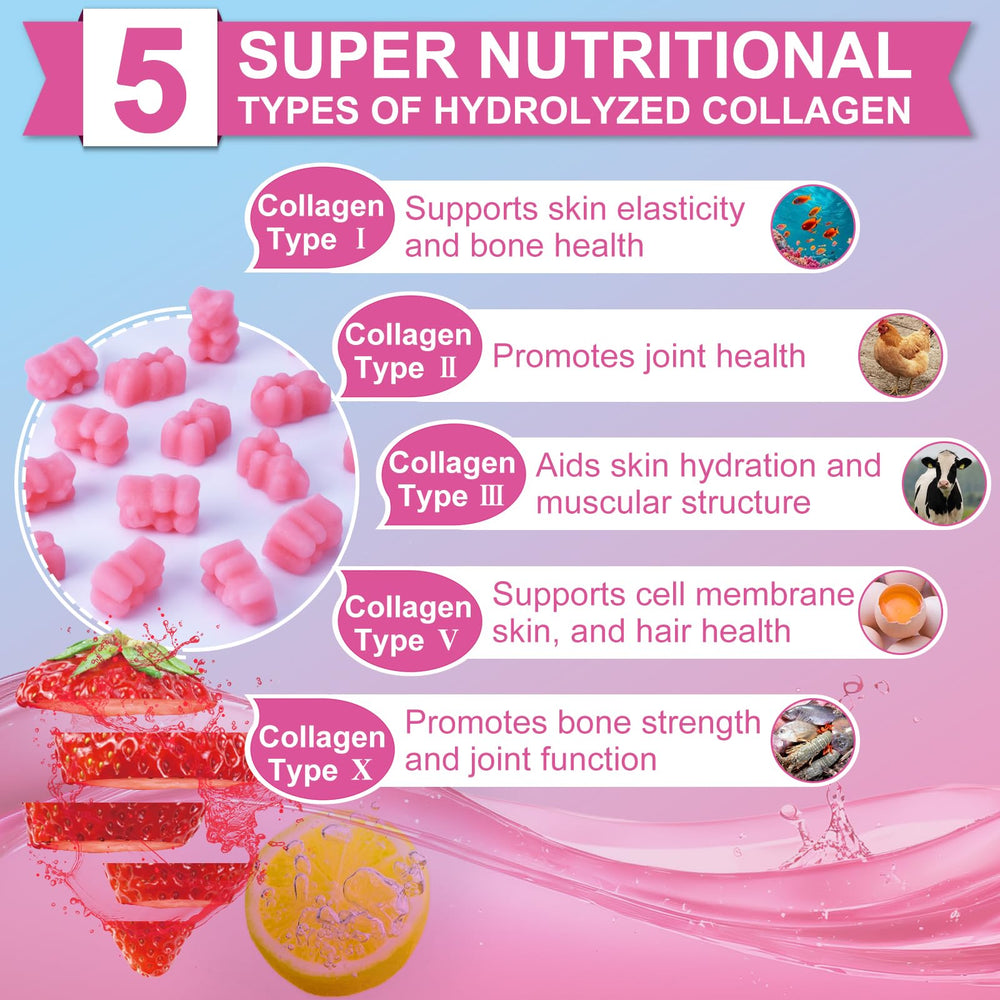 Nature's live gummies label highlighting biotin and vitamin C.