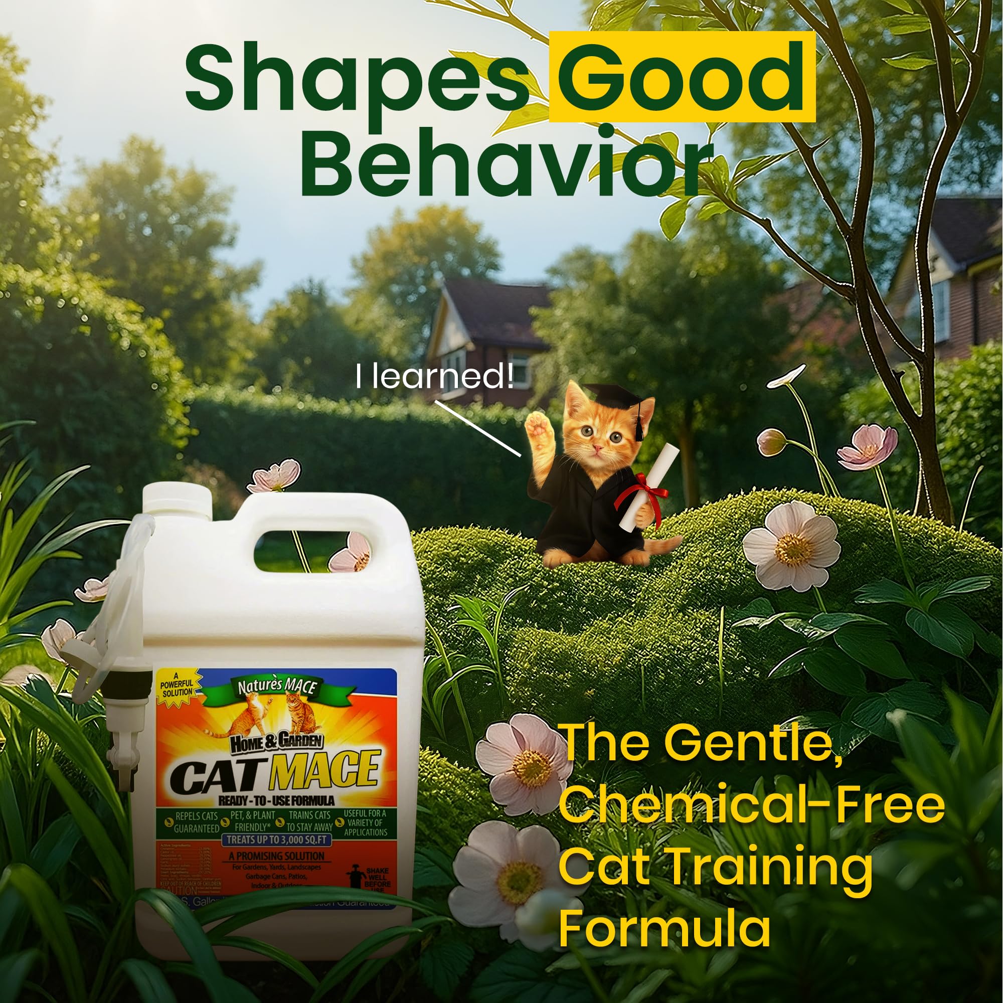 Nature's MACE outdoor spray covers up to 3,000 sq ft.