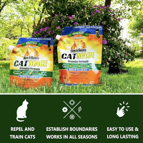 Nature's MACE indoor outdoor use safeguards plants and pots with plant-based scent.