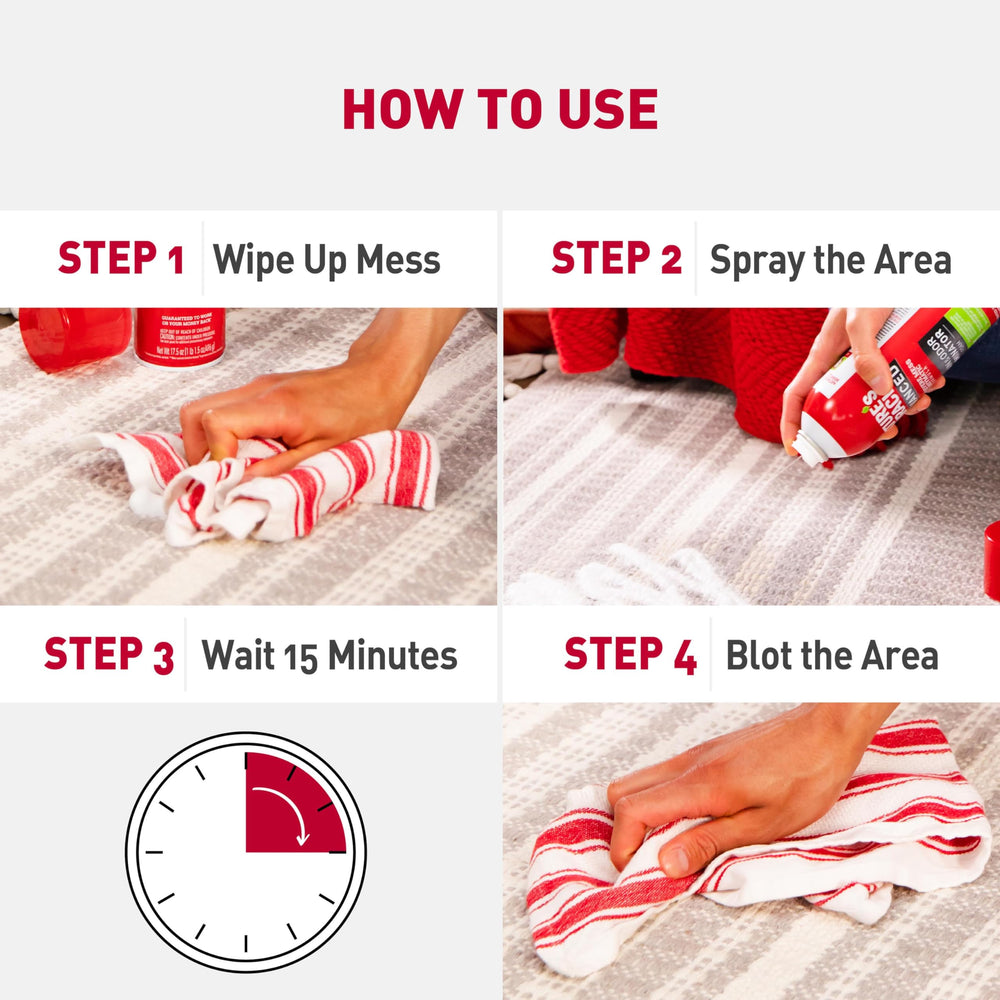 Nature's Miracle 17.5-ounce can for convenient stain and odor removal at home.
