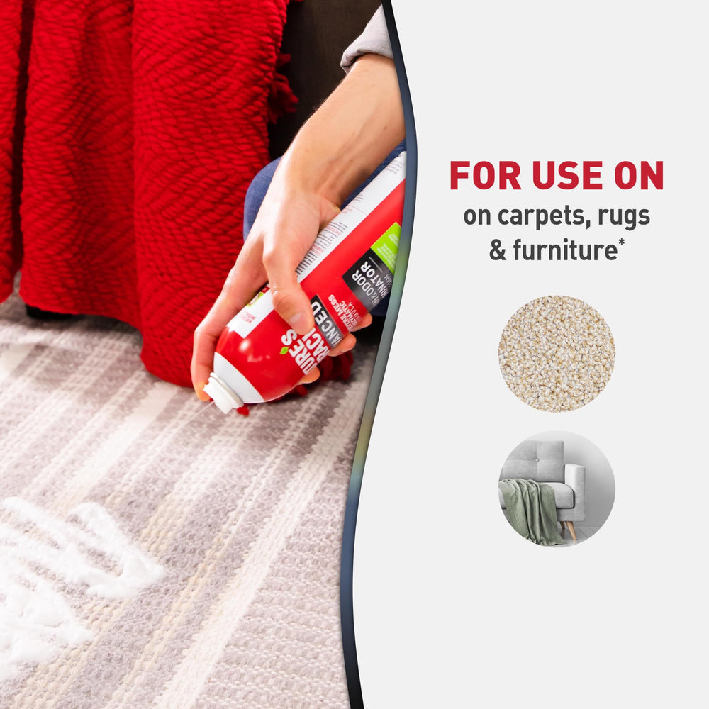 Nature's Miracle odor elimination action reduces lingering scents in treated areas.