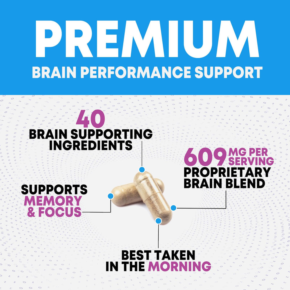 Nature's Nutrition Brain Memory label showing 3X strength formula