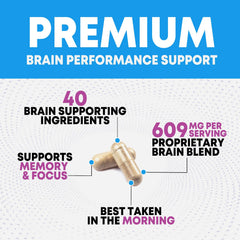 Nature's Nutrition Brain Memory label showing 3X strength formula