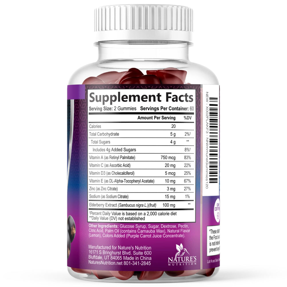 Nature's Nutrition Elderberry Gummies daily-use image supports a simple wellness routine