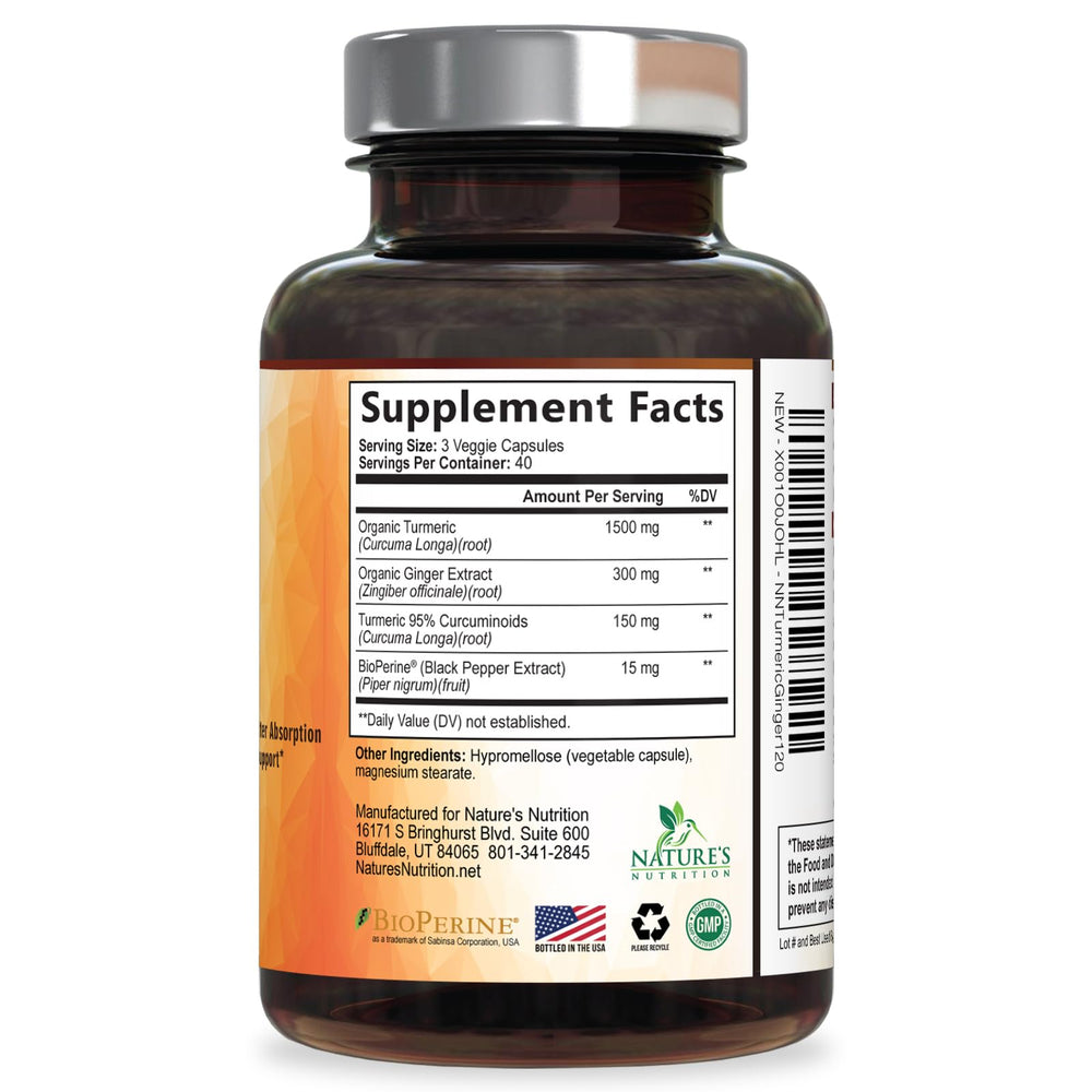 Nature's Nutrition GMP-seal on bottle signaling quality standards