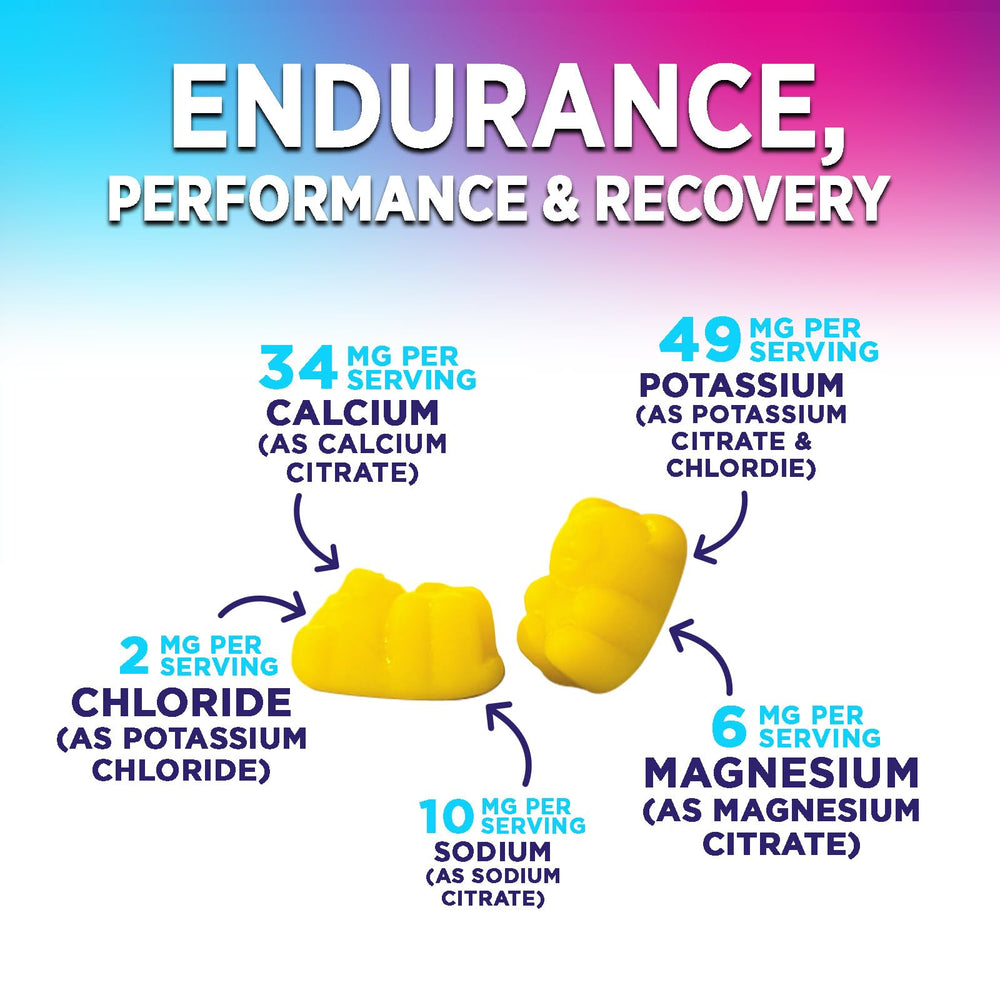 Nature's Nutrition Hydration Gummies with potassium and real salt, minerals highlighted.