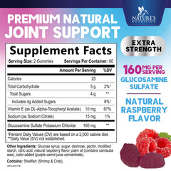 Nature's Nutrition Joint Support Gummies bottle closeup with vitamin E for joint wellness
