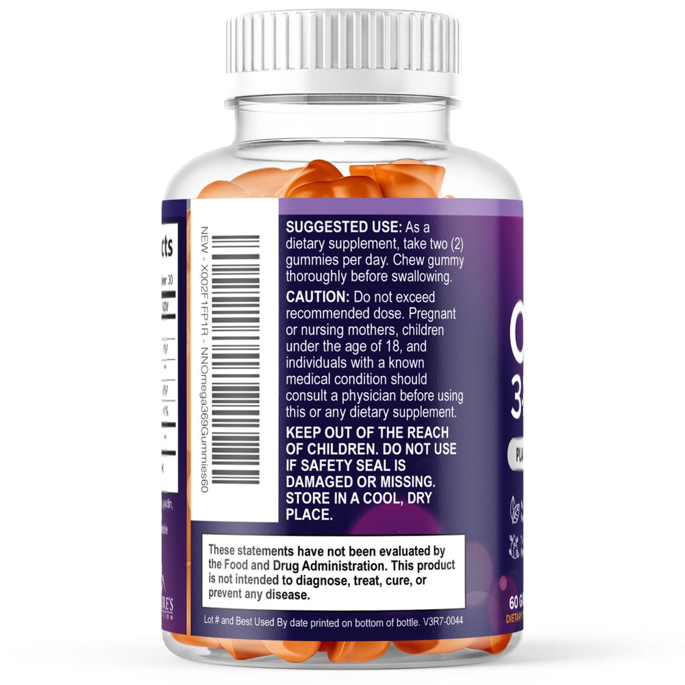Orange flavor swatch for Nature's Nutrition Omega 3-6-9 Gummies