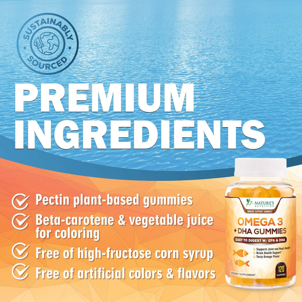 Adult chewable omega-3 gummies from Nature's Nutrition