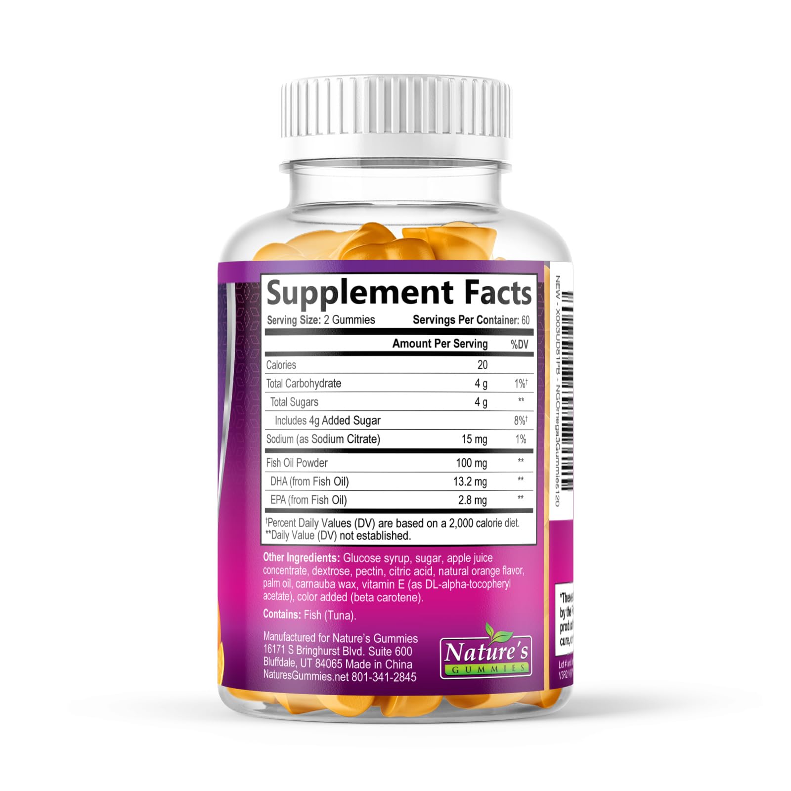 Tasty, convenient omega-3 supplement for adults.