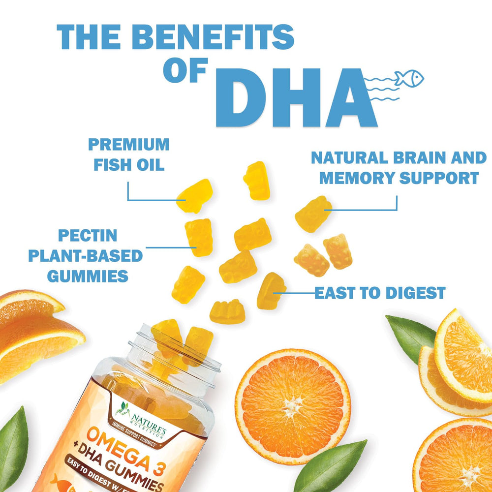 Heart health emphasis with Nature's Nutrition Omega-3 Gummies