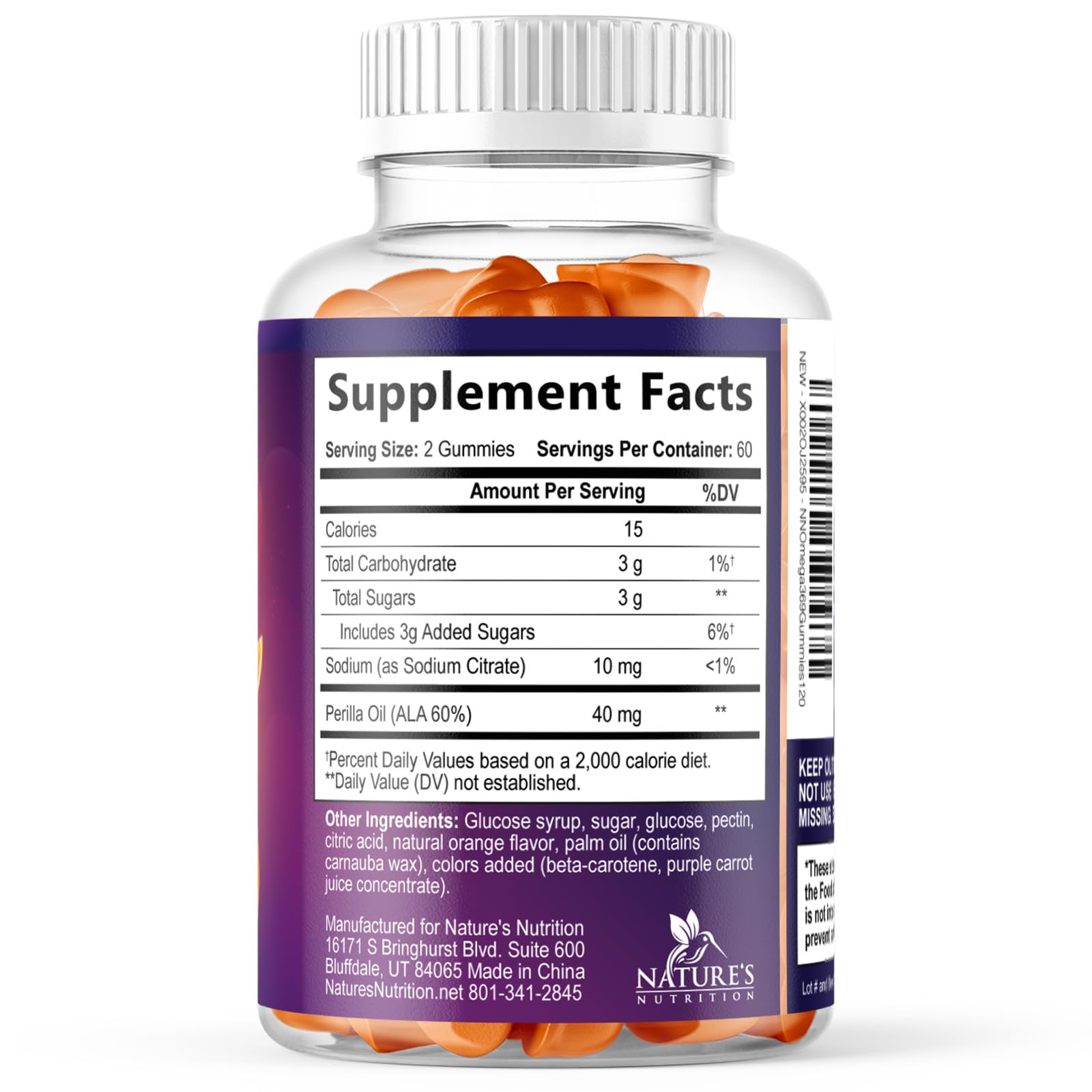 Nature's Nutrition pregnancy-friendly omega-3-6-9 gummies option