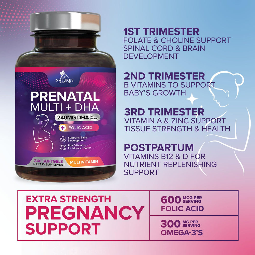 Nature's Nutrition non-GMO label highlighting clean prenatal ingredients