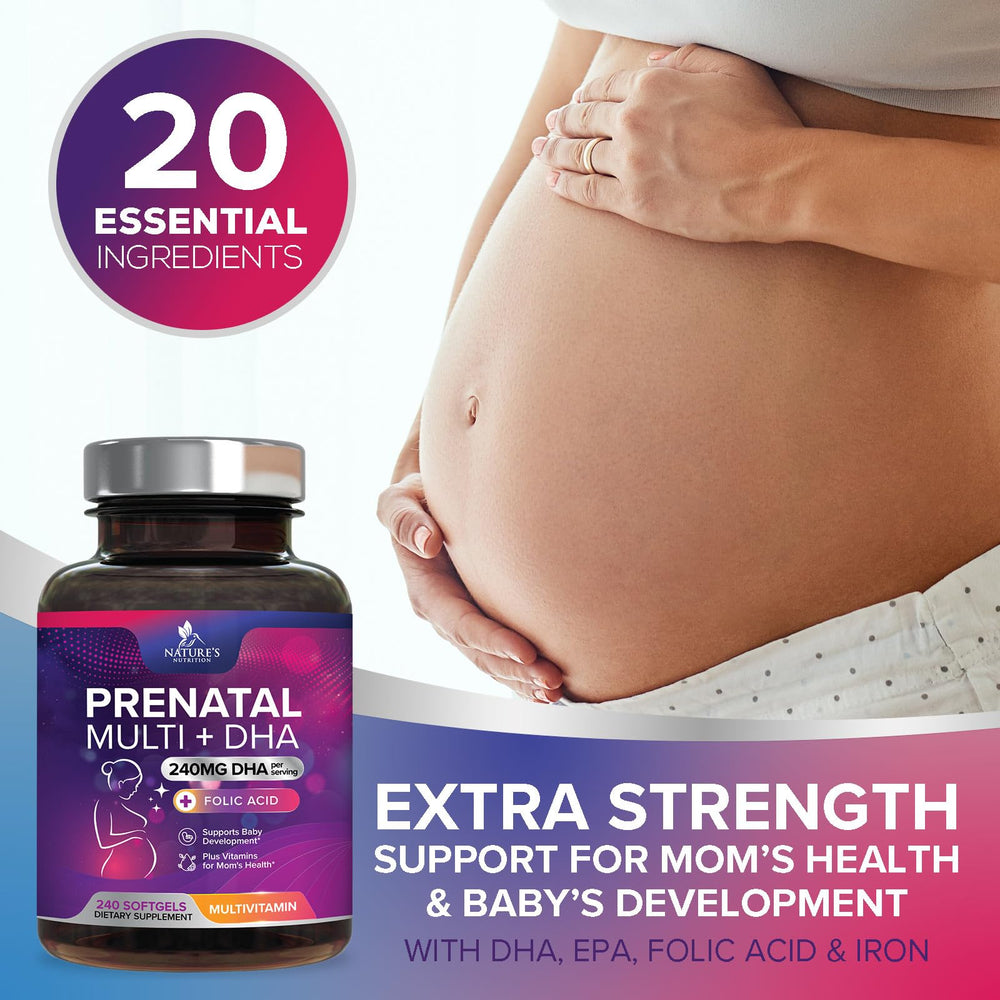 Nature's Nutrition Omega DHA softgel capsule close-up
