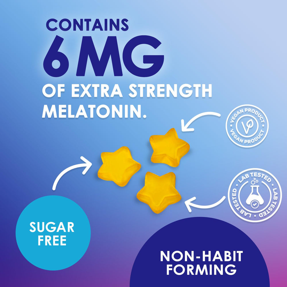 Nature's Nutrition Sugar-free Melatonin Gummies suitable for bedtime routines.