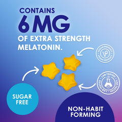 Nature's Nutrition Sugar-free Melatonin Gummies suitable for bedtime routines.