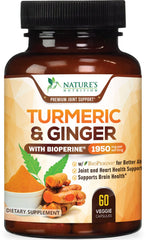 Nature's Nutrition T3 Turmeric Curcumin bottle shown for daily joint support